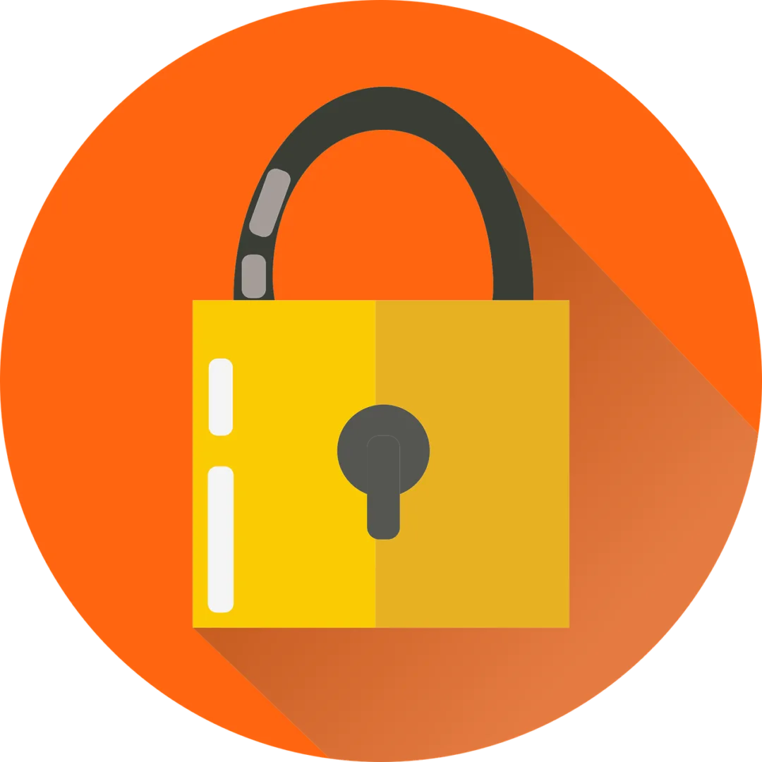 Free lock security key vector
