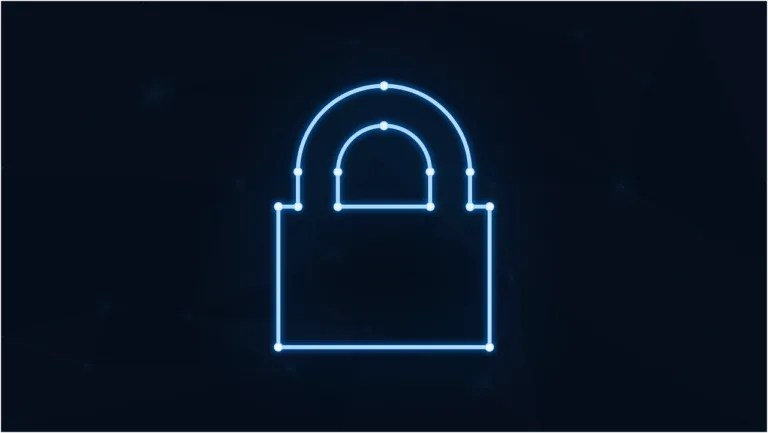 Free padlock neon cybersecurity vector